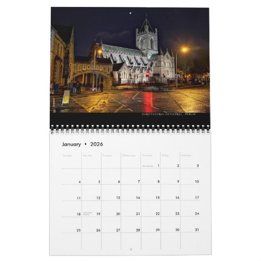 Dublin Ireland 2019 Calendar Kalender (Jan 2026)