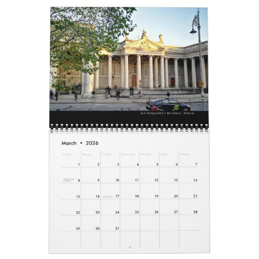 Dublin Ireland 2019 Calendar Kalender (Mar 2026)