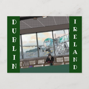Dublin Ireland Airport briefkaart