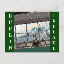 Dublin Ireland Airport briefkaart