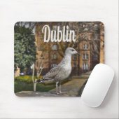 Dublin Ireland Bird on Brick Wall Muismat (Met muis)