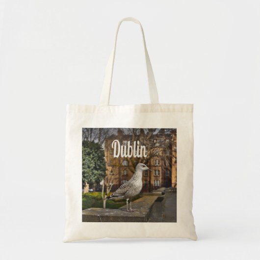 Dublin Ireland Bird on Brick Wall Tote Bag (Voorkant)