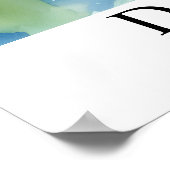 Dublin Ireland Bridge Watercolor Art Poster (Hoek)