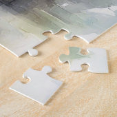 Dublin Ireland City Silhouette Waterverf Painting Legpuzzel (Zijkant)