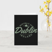 Dublin Ireland Clover Leaf Irish St. Patrick's Day Kaart (Gele Bloem)