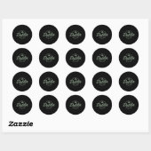 Dublin Ireland Clover Leaf Irish St. Patrick's Day Ronde Sticker (Vel)