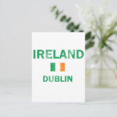 Dublin Ireland Design Briefkaart (Staand voorkant)