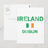 Dublin Ireland Design Briefkaart (Voorkant / Achterkant)