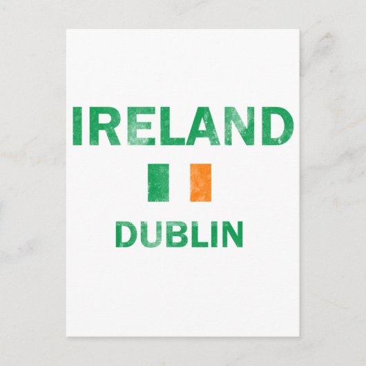 Dublin Ireland Design Briefkaart (Voorkant)