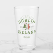 Dublin Ireland Est. 988 St. Patrick's Day Beer Glas (Voorkant)