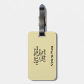 Dublin Ireland Guide Book Bagagelabel (Achterkant verticaal)