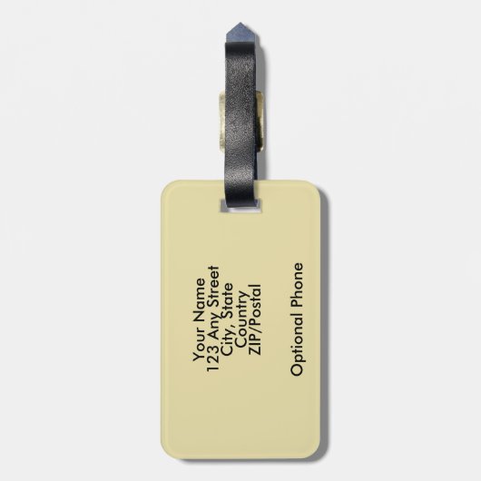 Dublin Ireland Guide Book Bagagelabel (Achterkant verticaal)