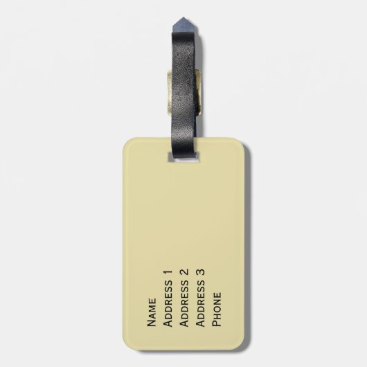 Dublin Ireland Guide Book Personalized Bagagelabel (Achterkant verticaal)