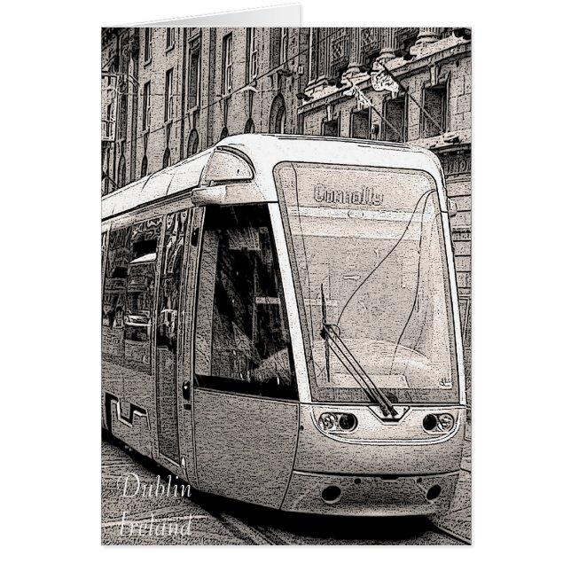 Dublin Ireland Kaart (Voorkant)