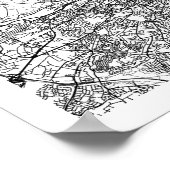 Dublin Ireland Minimal Modern Street Map Poster (Hoek)