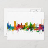 Dublin Ireland Skyline Briefkaart (Voorkant / Achterkant)