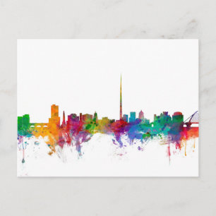 Dublin Ireland Skyline Briefkaart