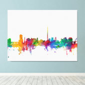 Dublin Ireland Skyline Canvas Afdruk (Insitu (Houten vloer))
