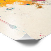 Dublin Ireland Skyline Cityscape Foto Afdruk (Hoek)