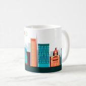 Dublin Ireland Skyline Coffee Mok (Voorkant rechts)