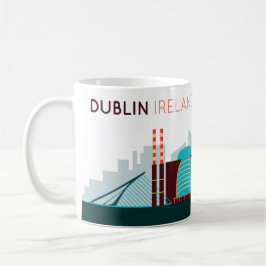 Dublin Ireland Skyline Coffee Mok
