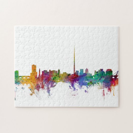Dublin Ireland Skyline Legpuzzel (Horizontaal)