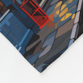 Dublin Ireland Travel Art Vintage Fleece Deken (Hoek)