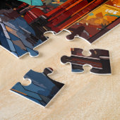 Dublin Ireland Travel Art Vintage Legpuzzel (Zijkant)