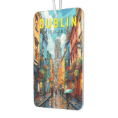 Dublin Ireland Travel Art Vintage Luchtverfrisser (Links)