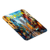Dublin Ireland Travel Art Vintage Magneet (Rechterzijde)