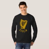 Dublin Irish Celtic Harp s Medieval s Emblem of Du T-shirt (Voorkant volledig)