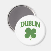 Dublin Irish Shamrock Magneet (Voorkant / Achterkant)