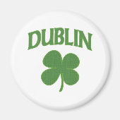 Dublin Irish Shamrock Magneet (Voorkant)