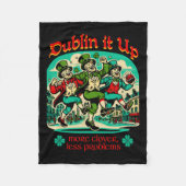 Dublin It Up - Ierse kabouters dansen Fleece Deken (Voorkant)