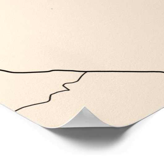 Dublin-kaart Poster (Hoek)