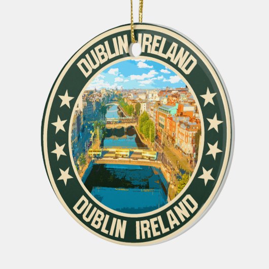 Dublin Keramisch Ornament (Links)