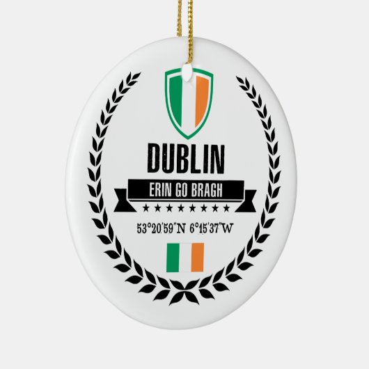 Dublin Keramisch Ornament (Rechts)