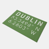 Dublin Longitude Latitude Deurmat (Schuin)