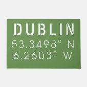 Dublin Longitude Latitude Deurmat (Voorkant)