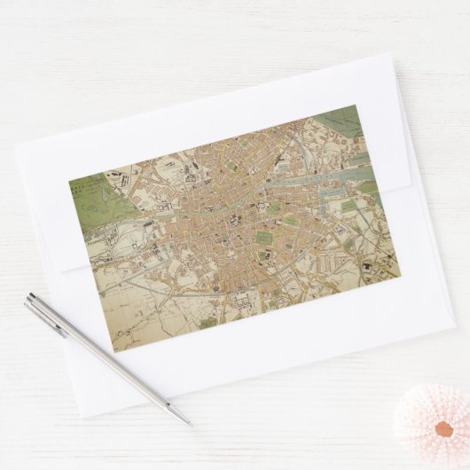 Dublin Map Sticker (Envelop)