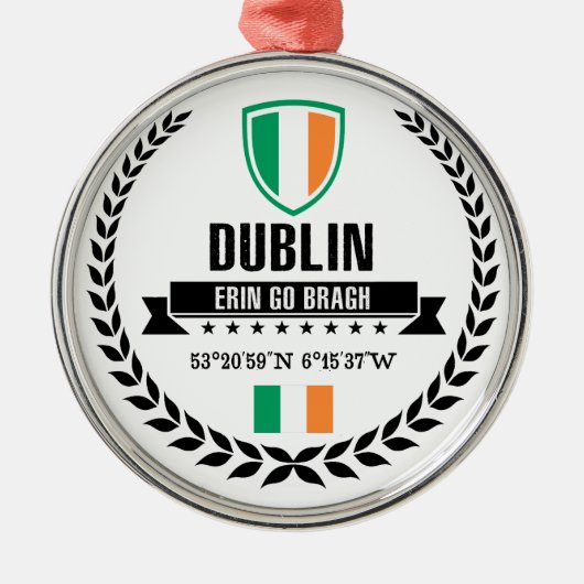 Dublin Metalen Ornament (Voorkant)