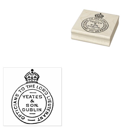 Dublin Optician Royal Seal  Art Stamp Rubberstempel (Gestempeld)