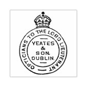 Dublin Optician Royal Seal  Art Stamp Rubberstempel (Afrduk)