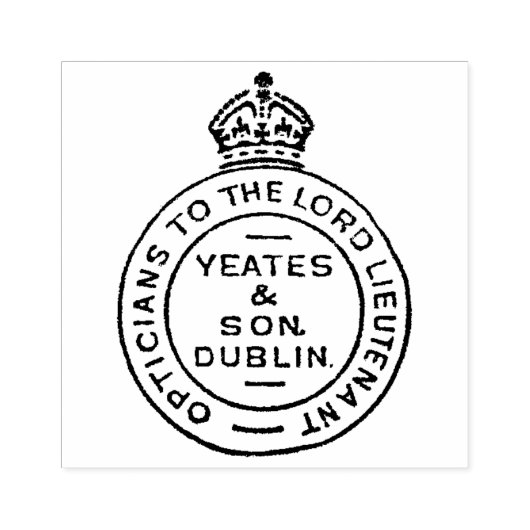 Dublin Optician Royal Seal  Art Stamp Rubberstempel (Afrduk)