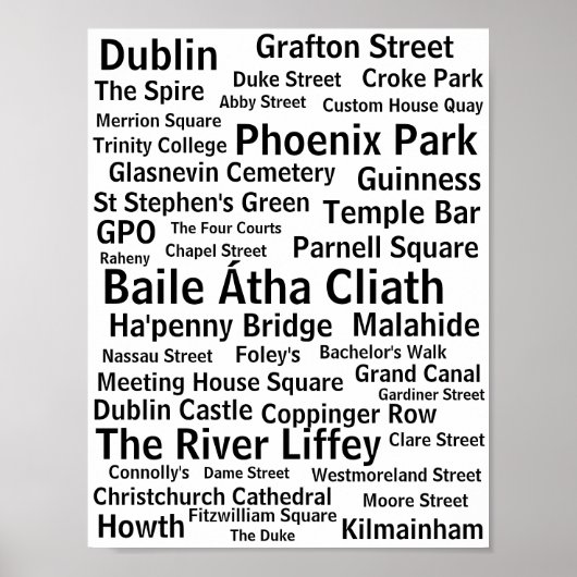Dublin Poster (Voorkant)