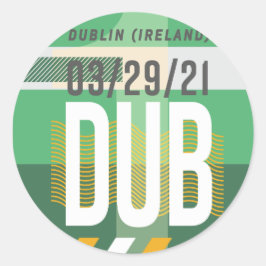 Dublin - Reis Tag Ronde Sticker