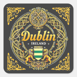 Dublin Republiek Ierland Vierkante Sticker