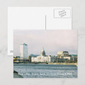 Dublin River Liffey, Spire & Customs House Briefkaart (Voorkant / Achterkant)