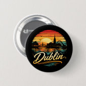 Dublin Ronde Button 5,7 Cm (Voorkant /achterkant)