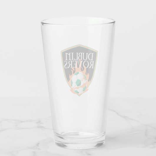 Dublin Rovers Pint Glass Glas (Achterkant)